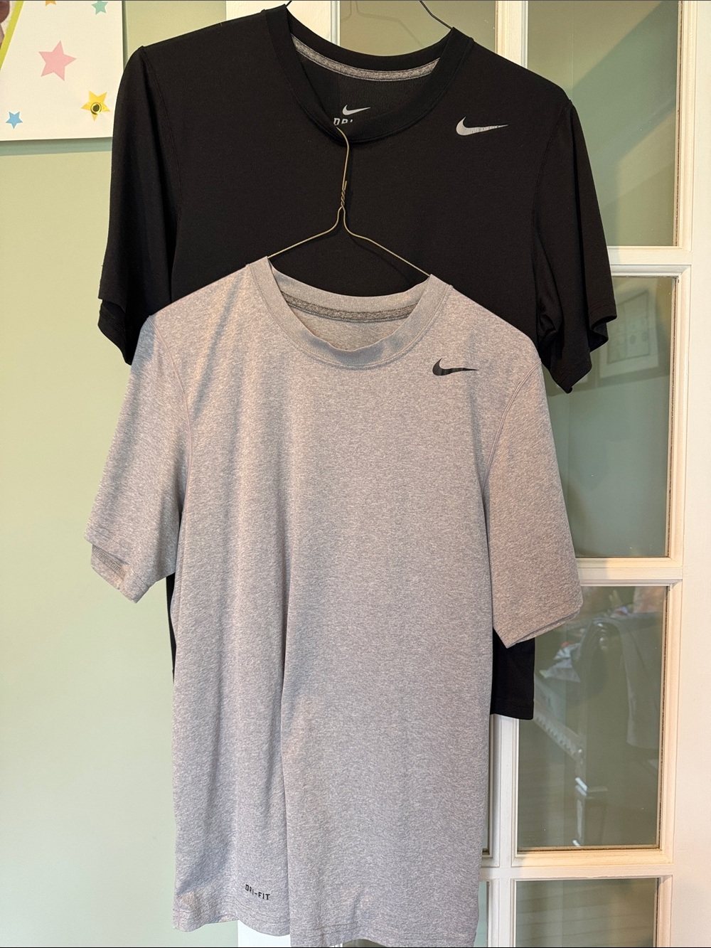 Nike Short Sleeve Dri-FIT Tee Duo - Black & Light Gray